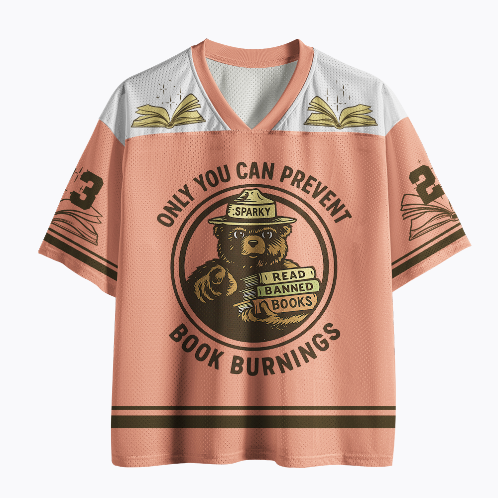 Only You Can Prevent Book Burnings Mesh Jersey