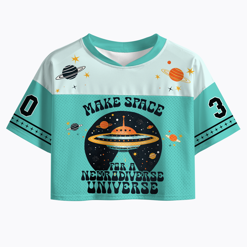 Neurodiversity Awareness Crop Sports Jersey