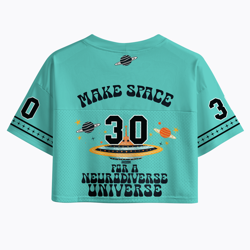 Neurodiversity Awareness Crop Sports Jersey