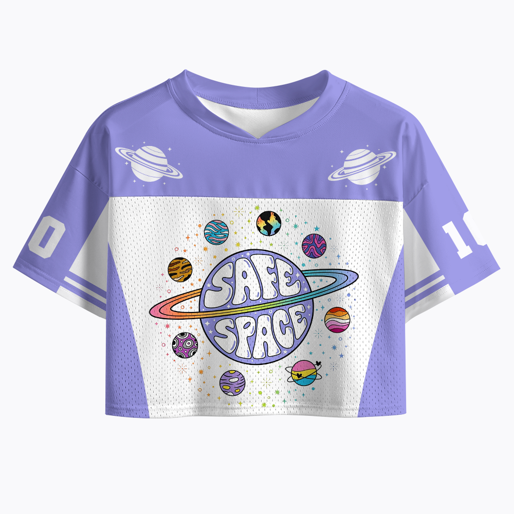 Safe Space Crop Sports Jersey