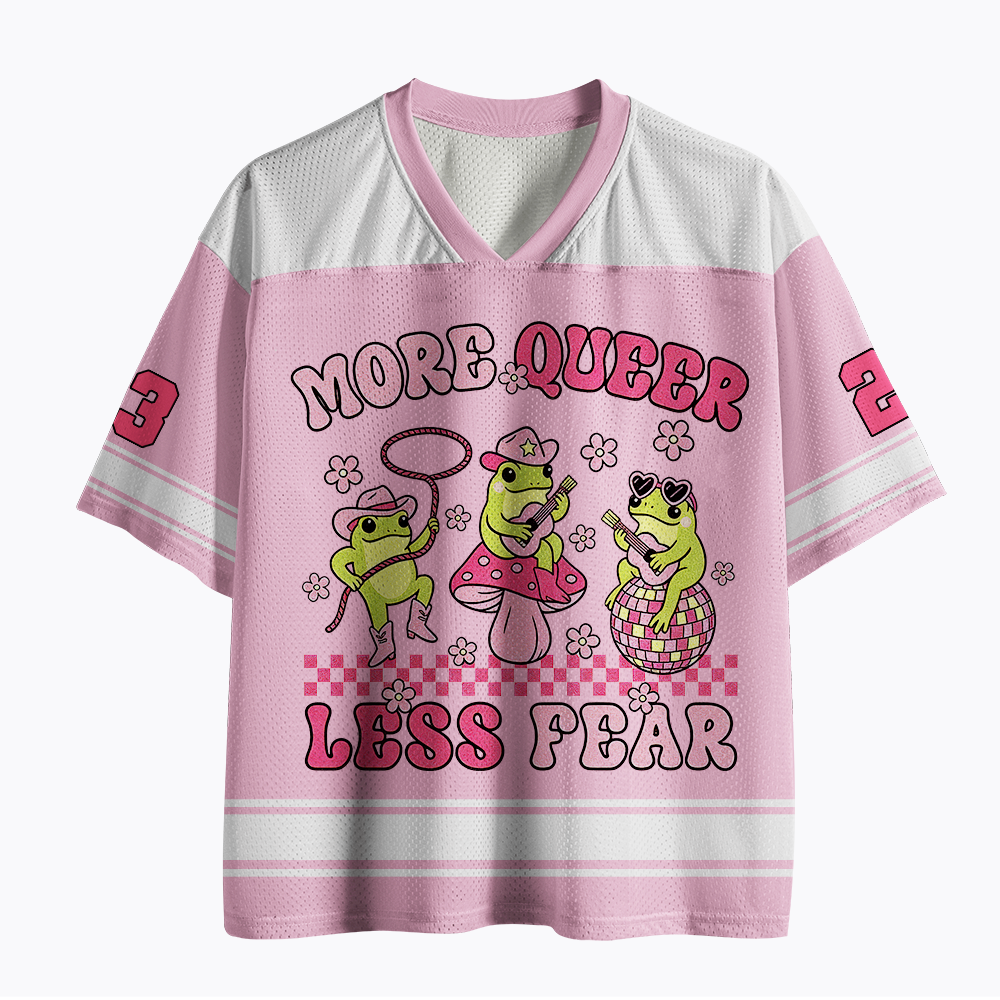 More Queer Less Fear Mesh Jersey