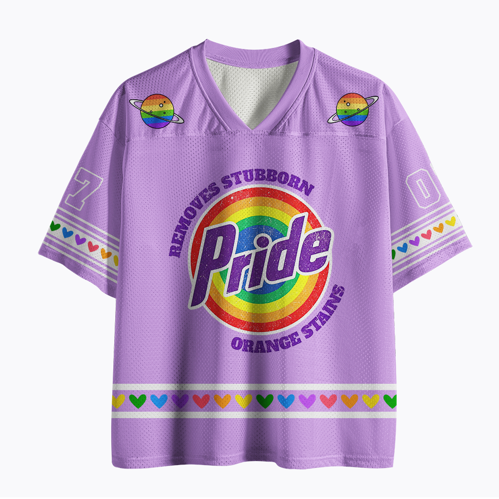 Pride Removes Stubborn Orange Stains Mesh Jersey