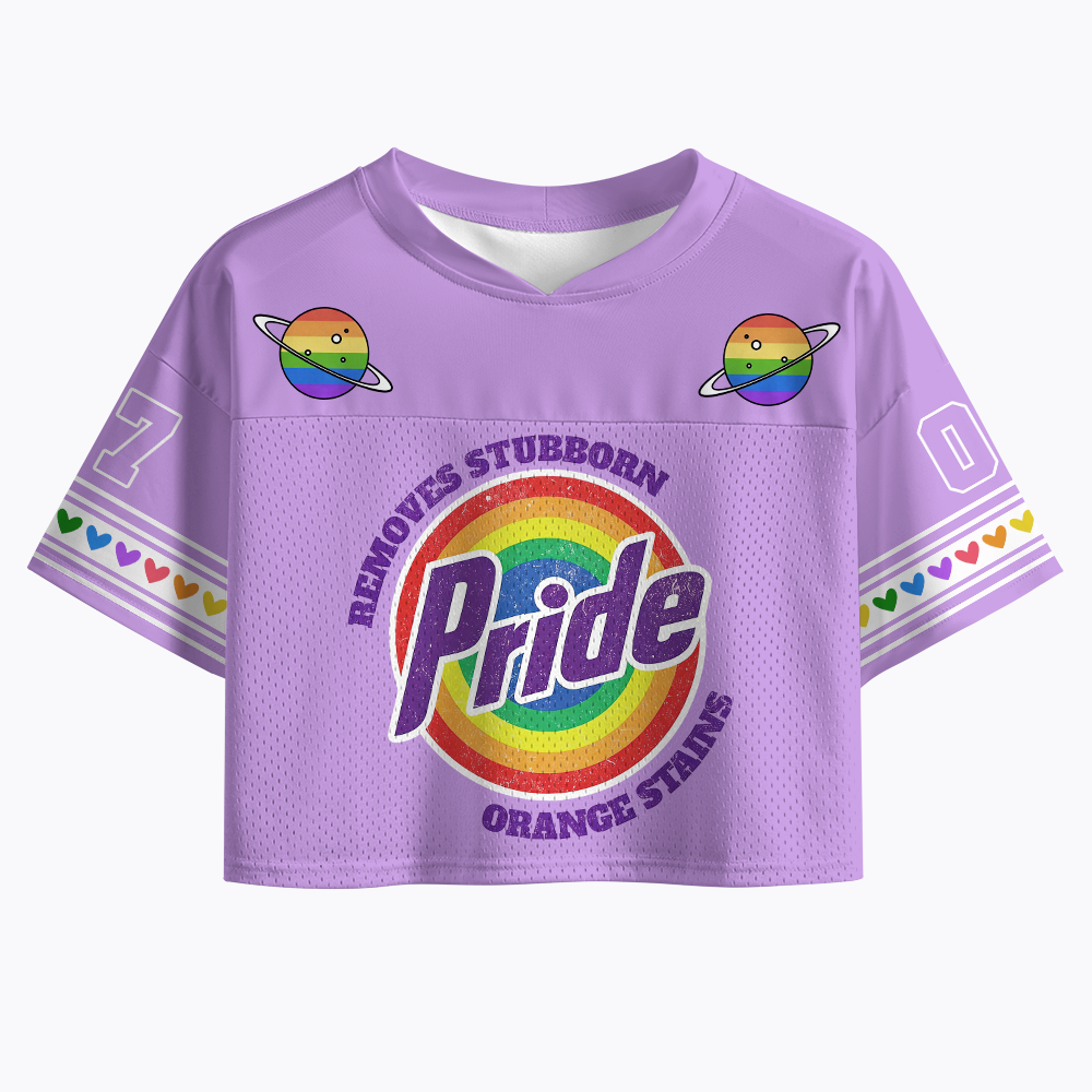 Pride Removes Stubborn Orange Stains Crop Sports Jersey