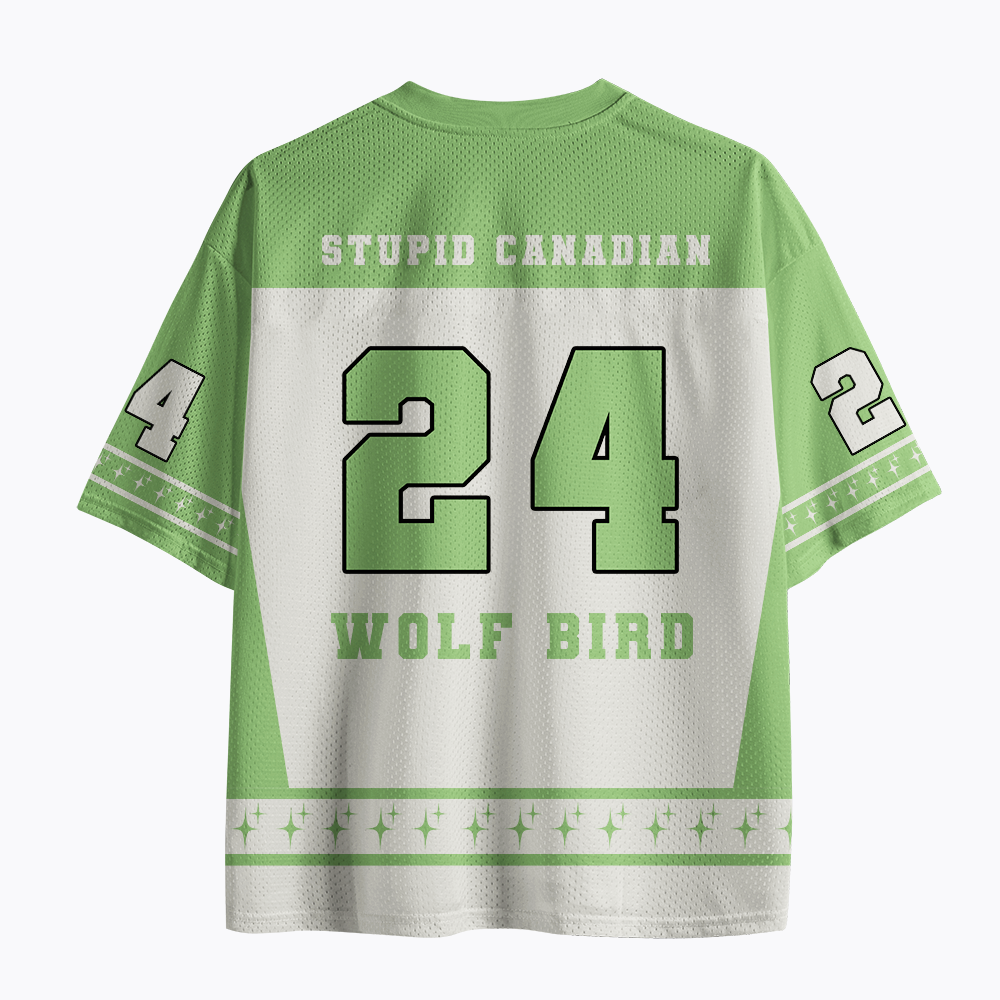 Stupid Canadian Wolf Bird Mesh Jersey