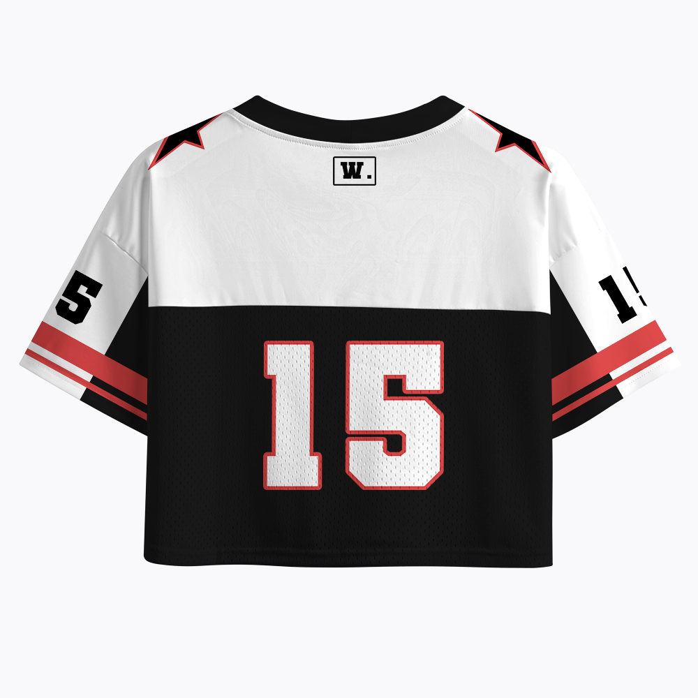 Everyone watches woman's sports Crop Sports Jersey