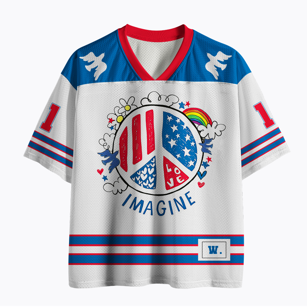 Imagine Love Imagine Peace Mesh Jersey