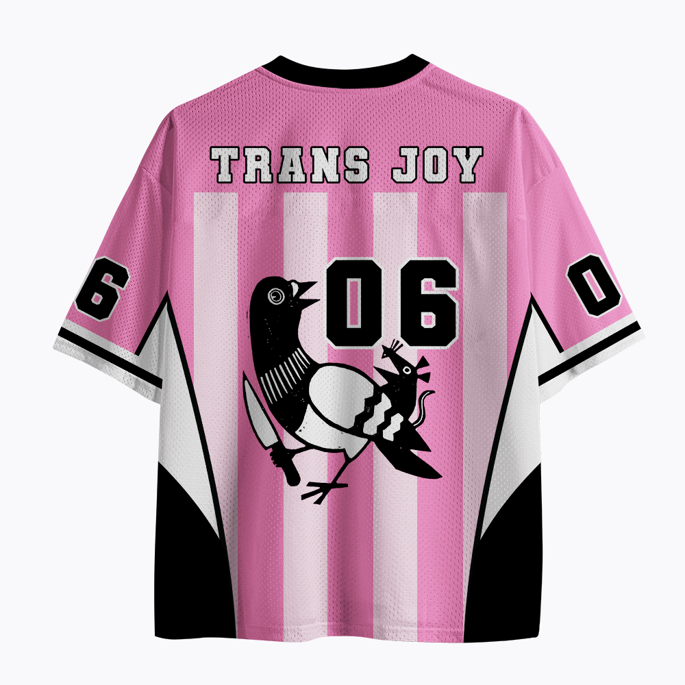 Trans Rights Pigeon and Trans Joy Rat Mesh Jersey
