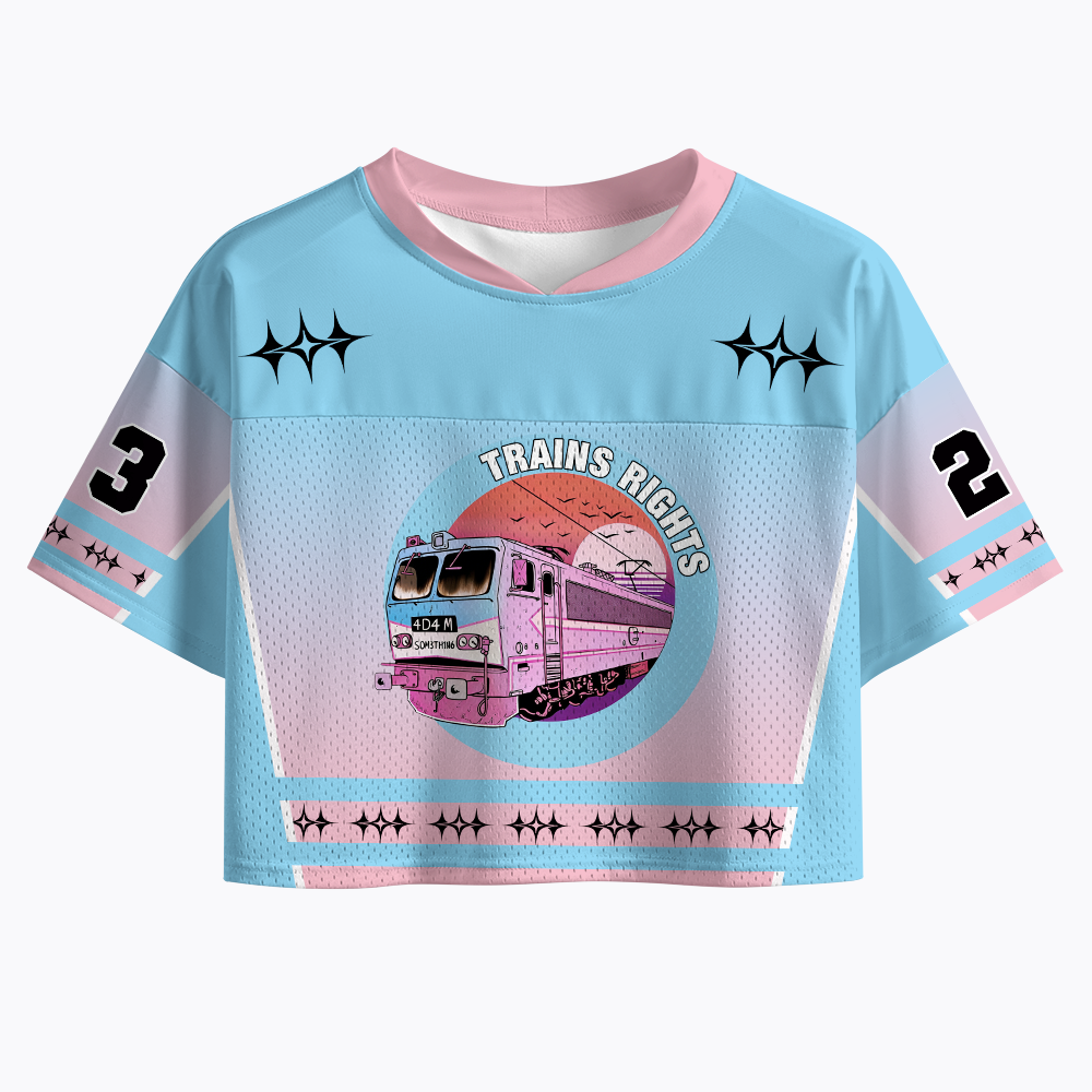 Trains Rights Crop Sports Jersey