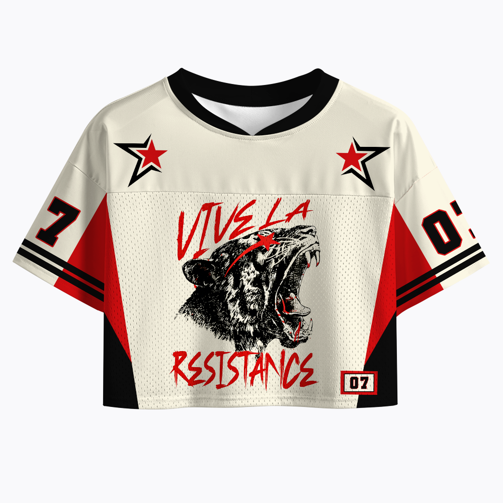 Vive La Résistance Crop Sports Jersey