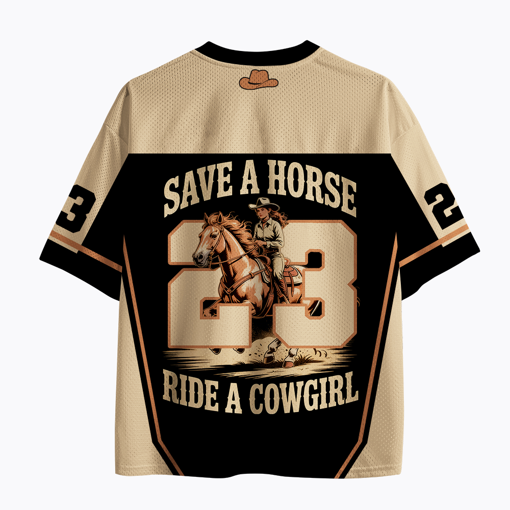 Cowgirl Lesbian Pride Mesh Jersey