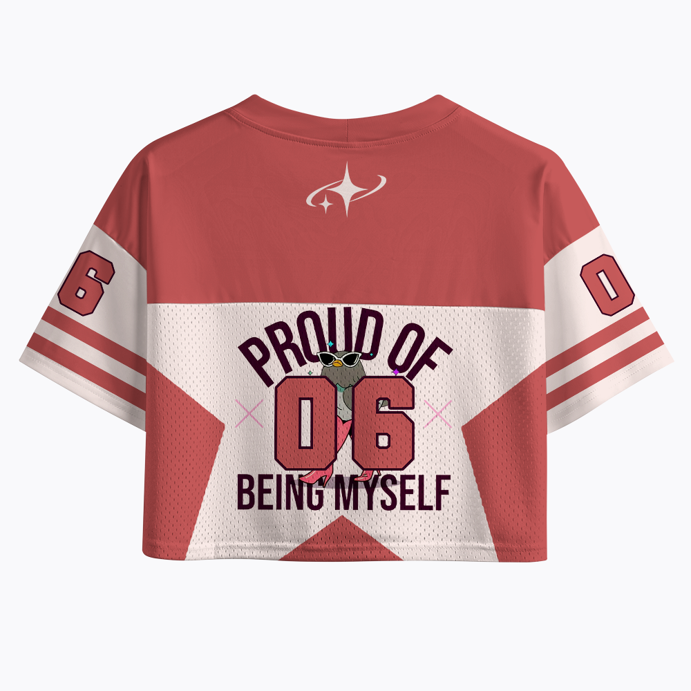 Proud Of Being Myself Crop Sports Jersey