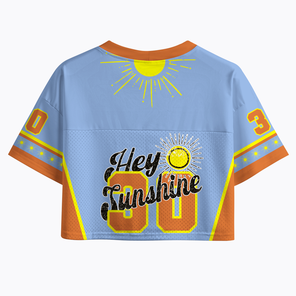 Hey Sunshine Crop Sports Jersey