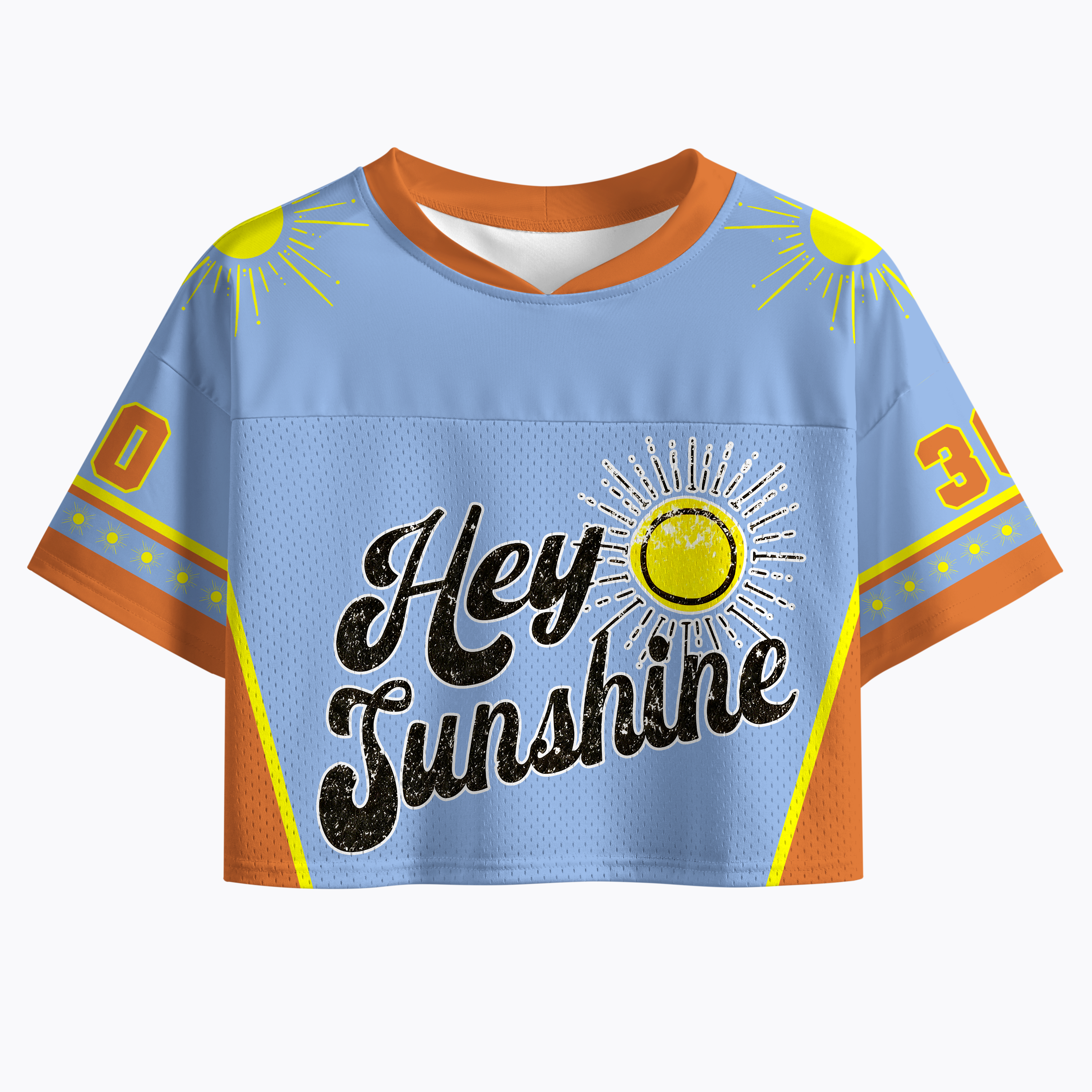 Hey Sunshine Crop Sports Jersey