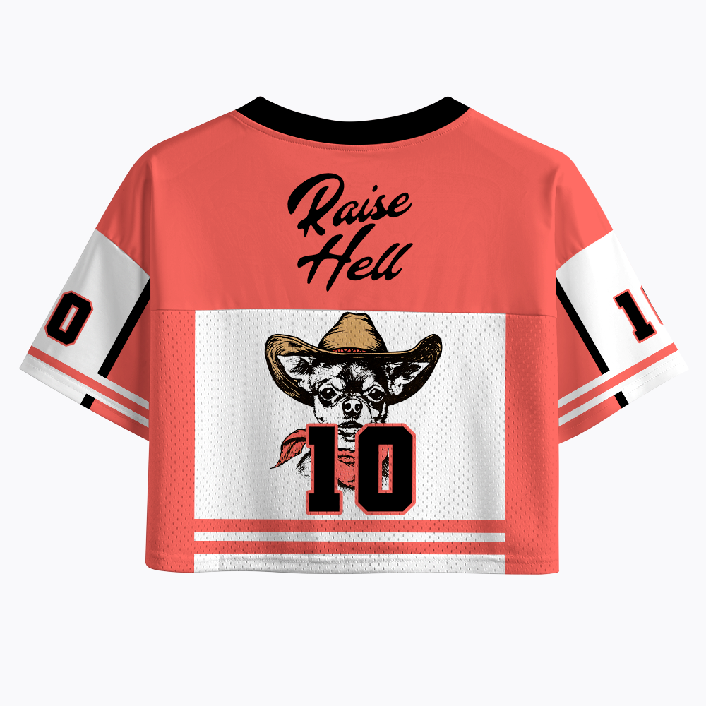 Raise Hell Crop Sports Jersey