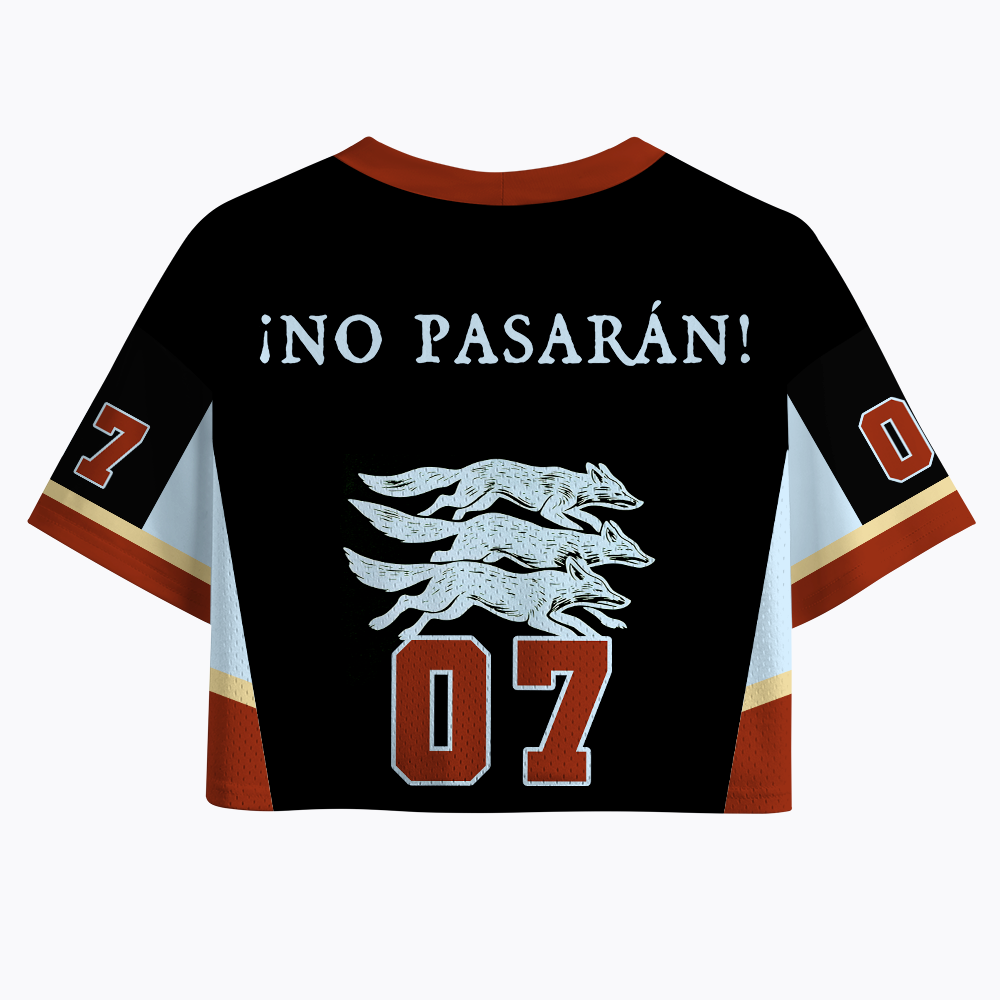 No Pasarán! Crop Sports Jersey