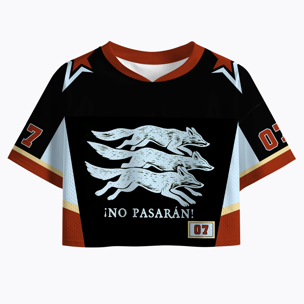 No Pasarán! Crop Sports Jersey