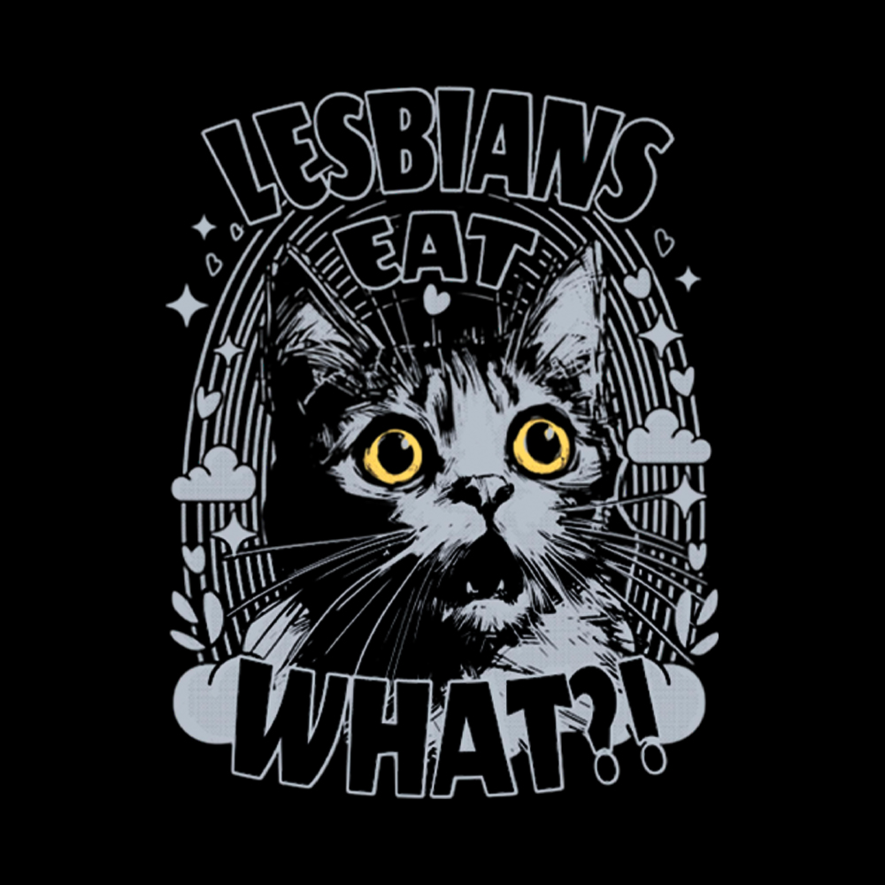 Cat LGBTQ Lesbians Eat what Washed T-Shirt