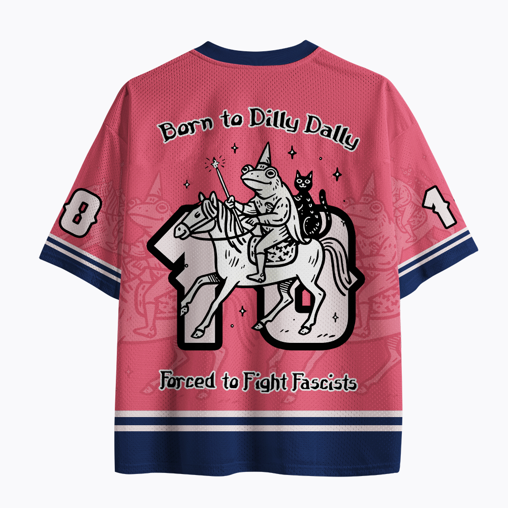 Retro Funny Medieval Frog Mesh Jersey