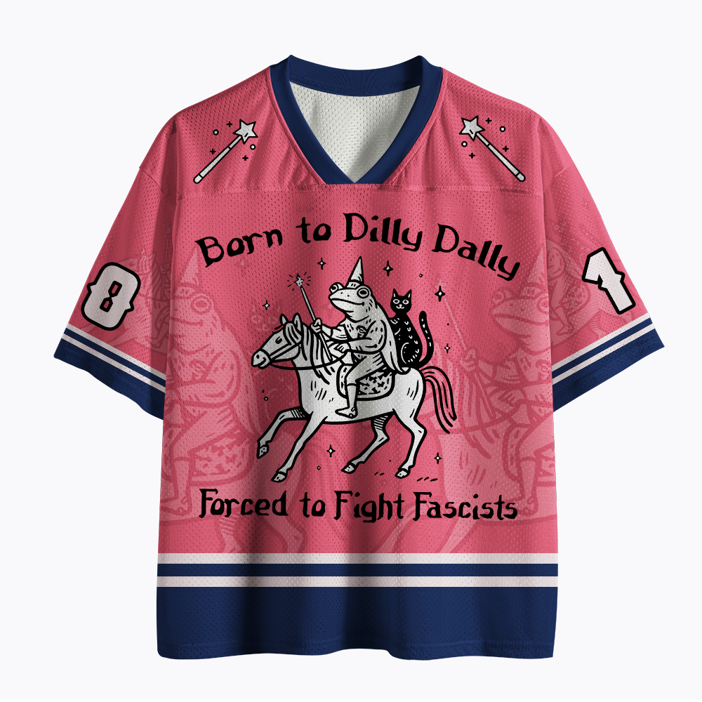 Retro Funny Medieval Frog Mesh Jersey
