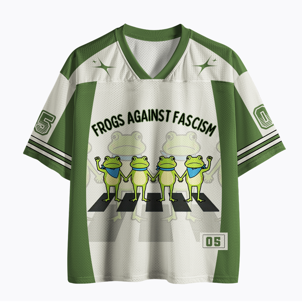 Frogs against Fascism: Portland Frog Mesh Jersey