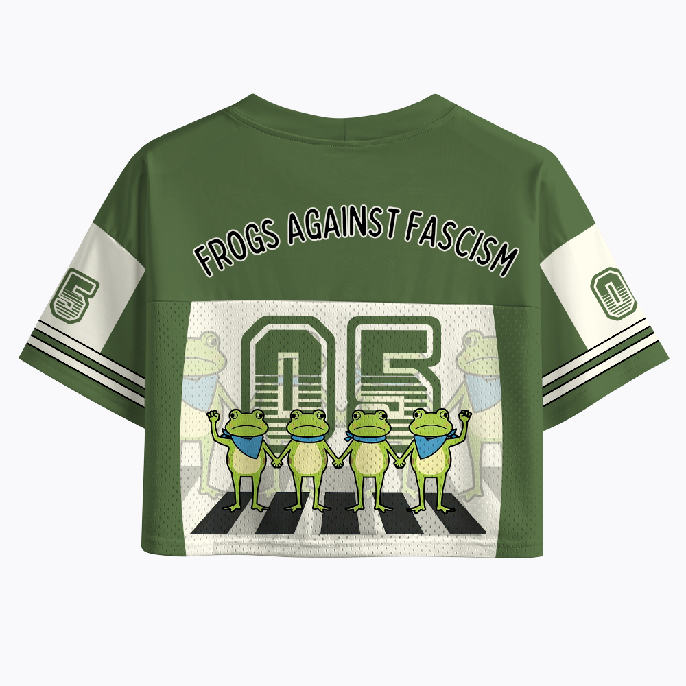 Frogs against Fascism: Portland Frog Crop Sports Jersey