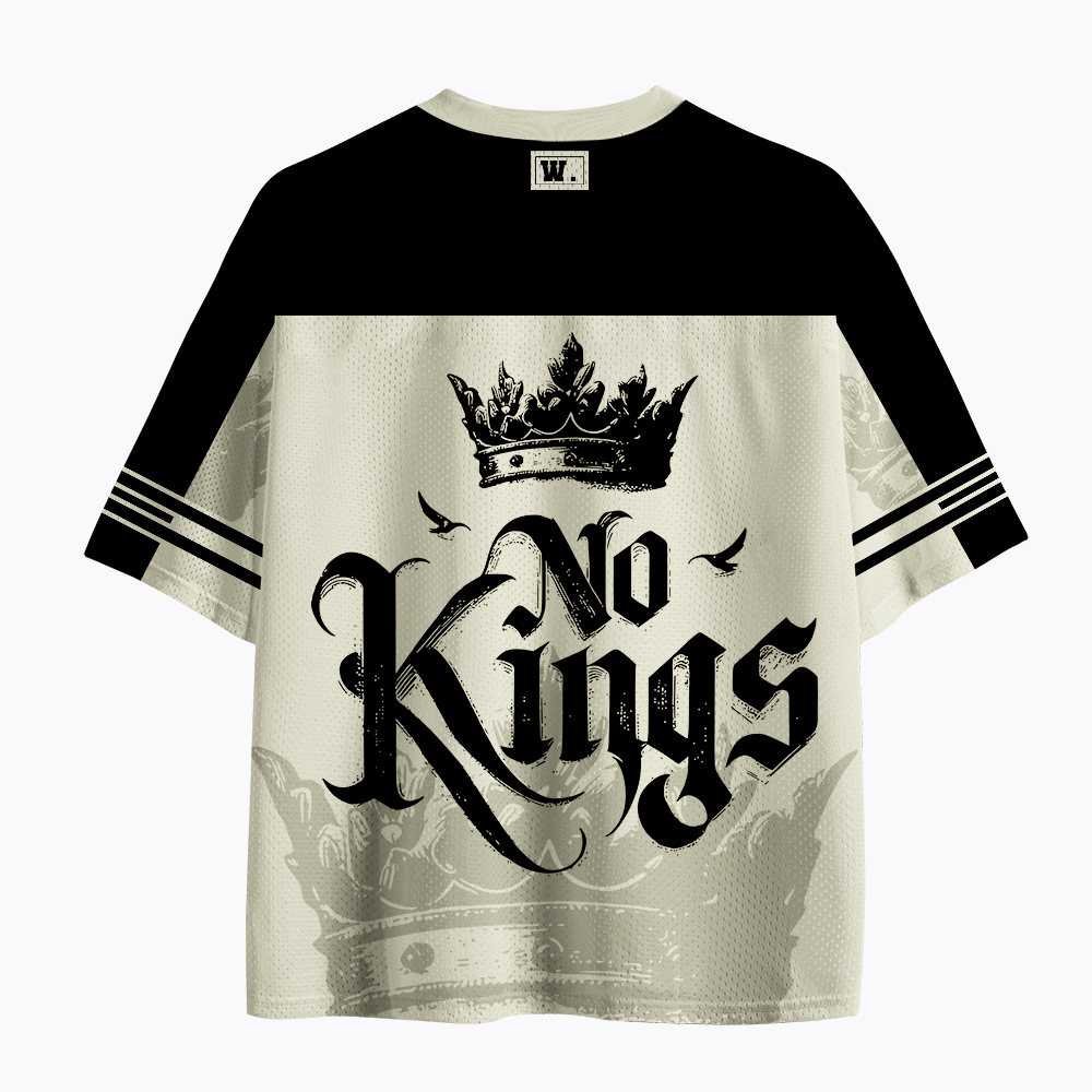 No King Gothic Metal Statement Mesh Jersey