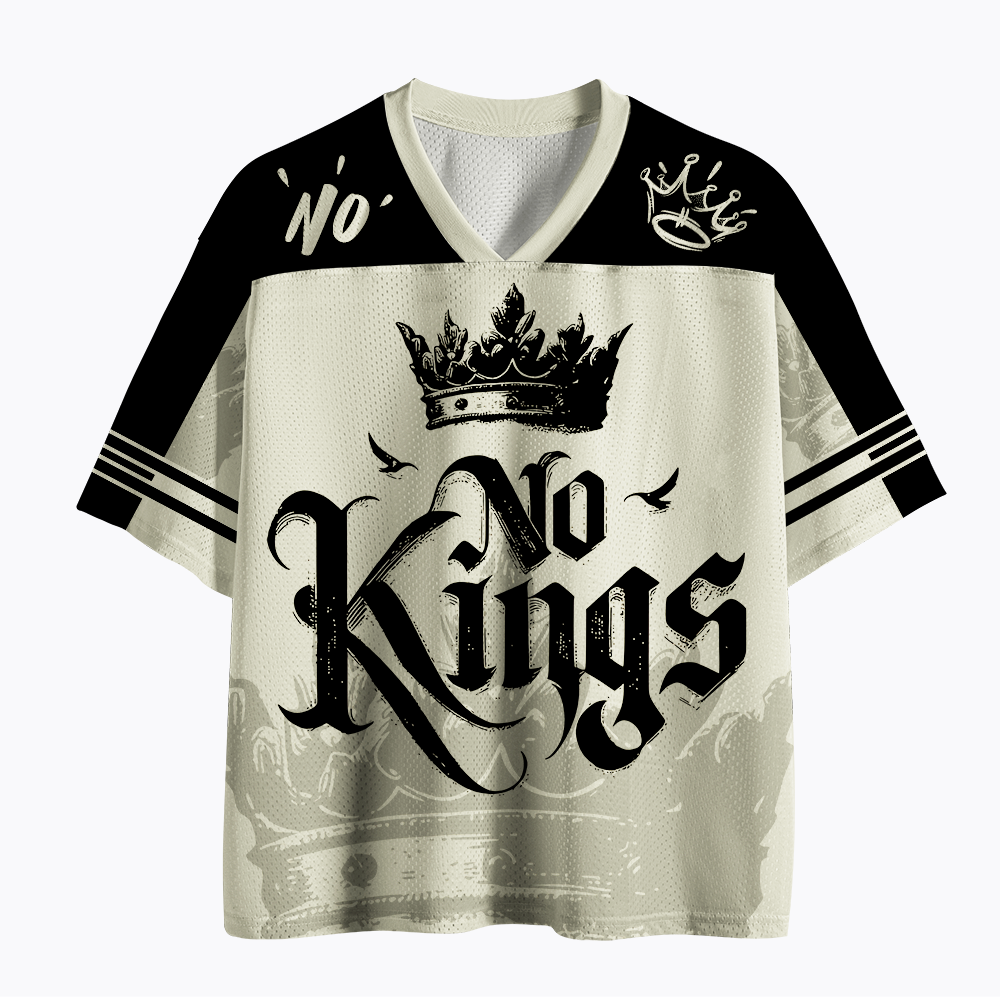 No King Gothic Metal Statement Mesh Jersey