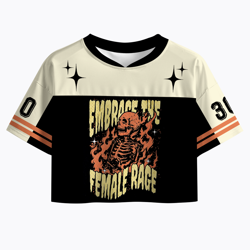 Female Rage Crop Sports Jersey
