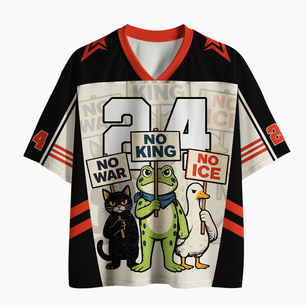 No King No War No ICE Mesh Jersey