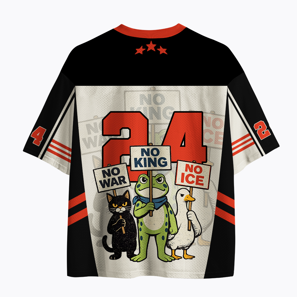 No King No War No ICE Mesh Jersey
