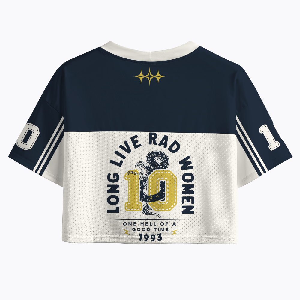Long Live Rad Women Crop Sports Jersey