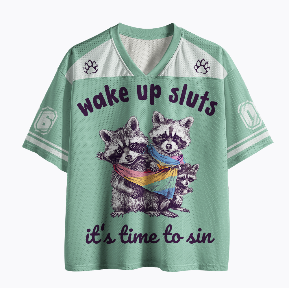 Wake up Sluts it's time to sin Mesh Jersey