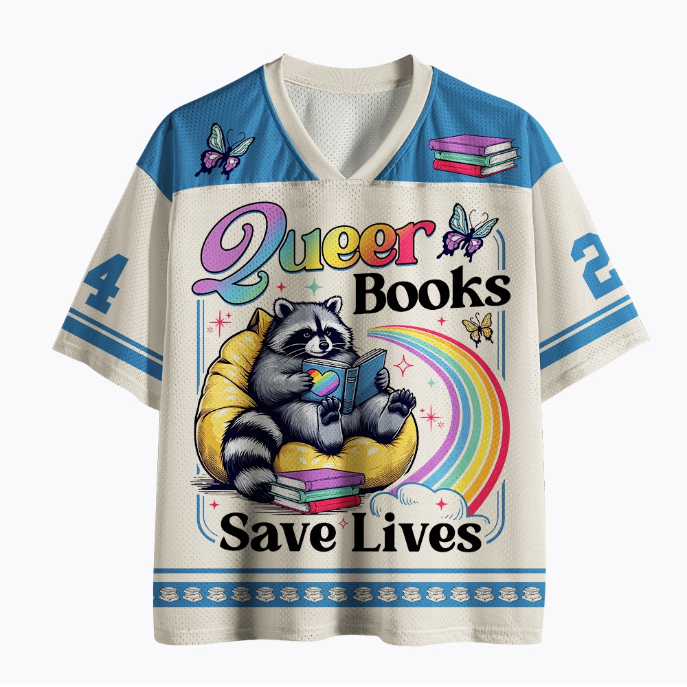 Queer Books Save Lives Mesh Jersey