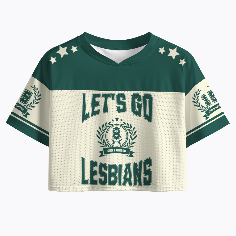 LET'S GO LESBIANS Crop Sports Jersey