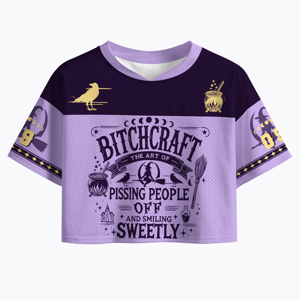 Bitchcraft Crop Sports Jersey