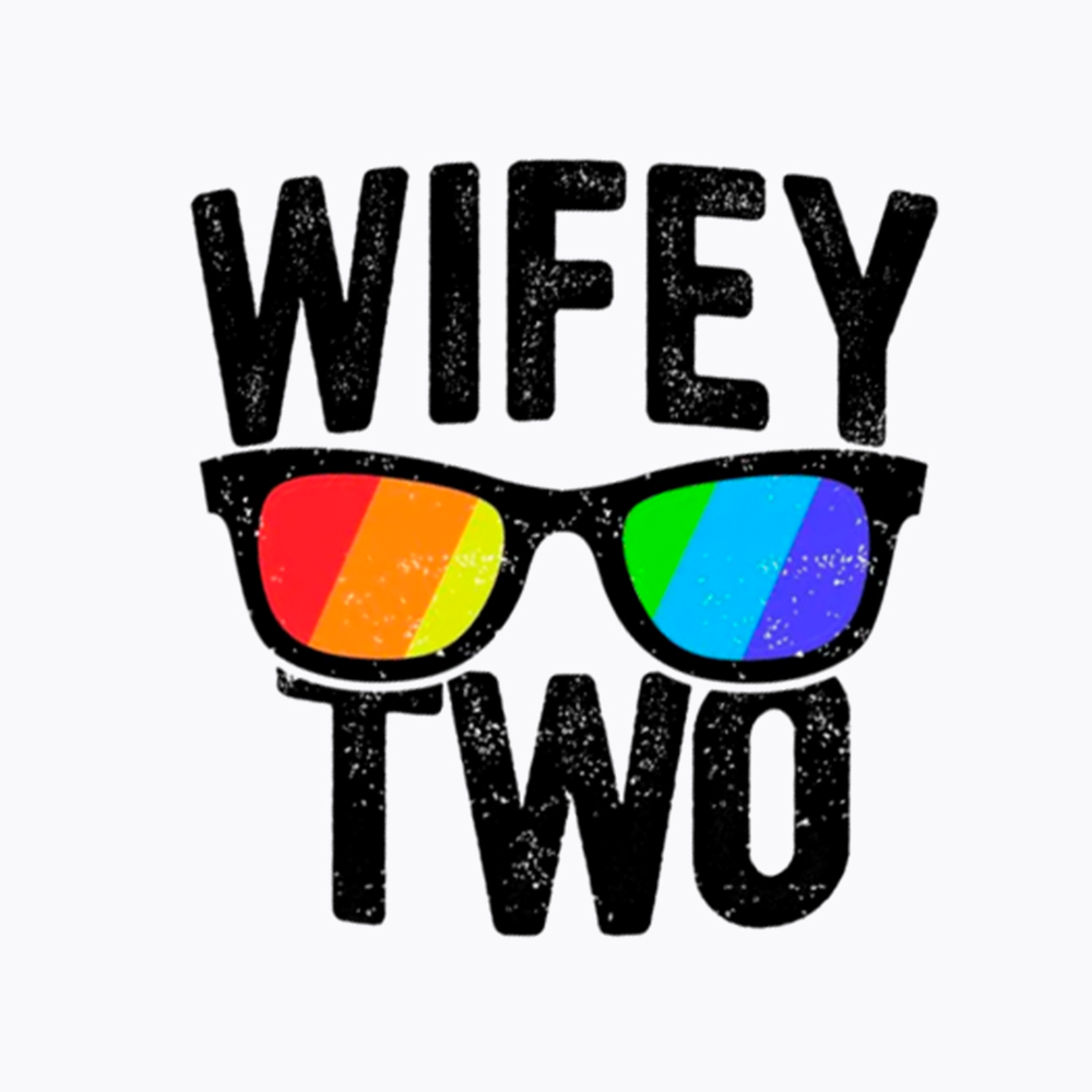 Lesbian Wife Two Wives Washed T-Shirt