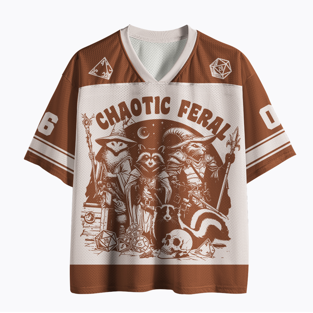 Chaotic Feral, dnd Mesh Jersey