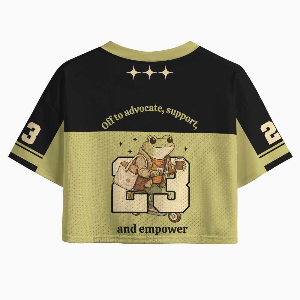 Advocate Support Empower Crop Sports Jersey