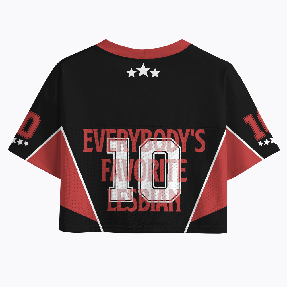 Everybody's Favorite Lesbian Funny LGBT Crop Sports Jersey
