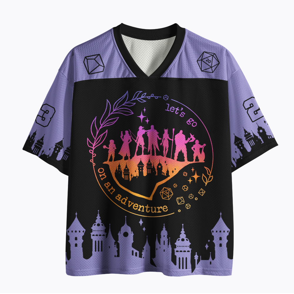 Rainbow DnD - Let's go on an adventure Mesh Jersey