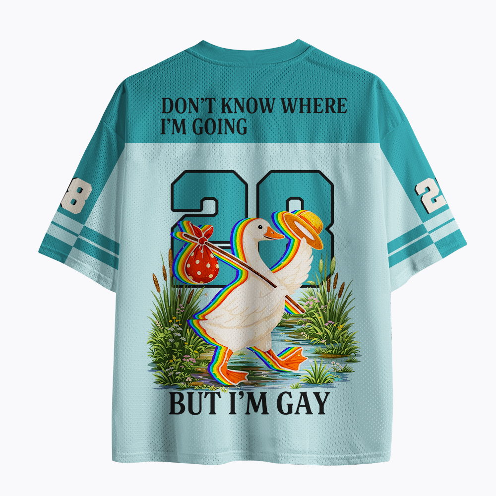 I Don’t Know Where I’m Going But I’m Gay Mesh Jersey