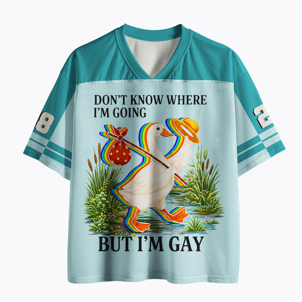 I Don’t Know Where I’m Going But I’m Gay Mesh Jersey