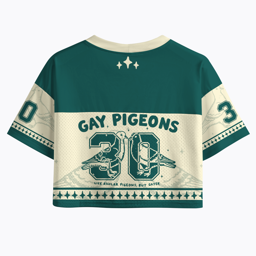 Gay Pigeons Crop Sports Jersey