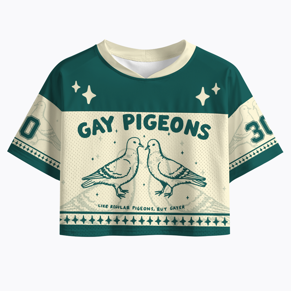 Gay Pigeons Crop Sports Jersey