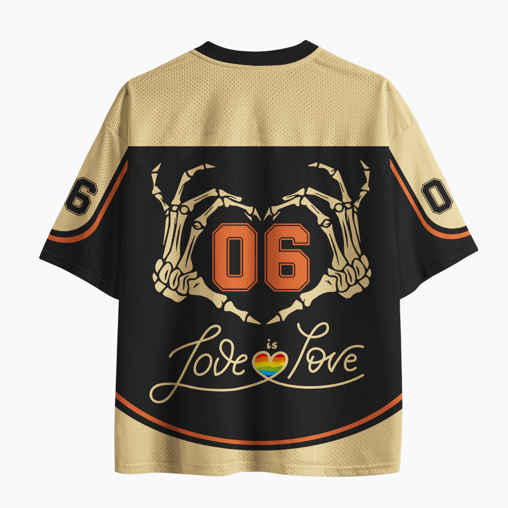 LOVE IS LOVE Mesh Jersey