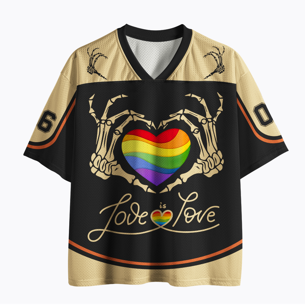 LOVE IS LOVE Mesh Jersey