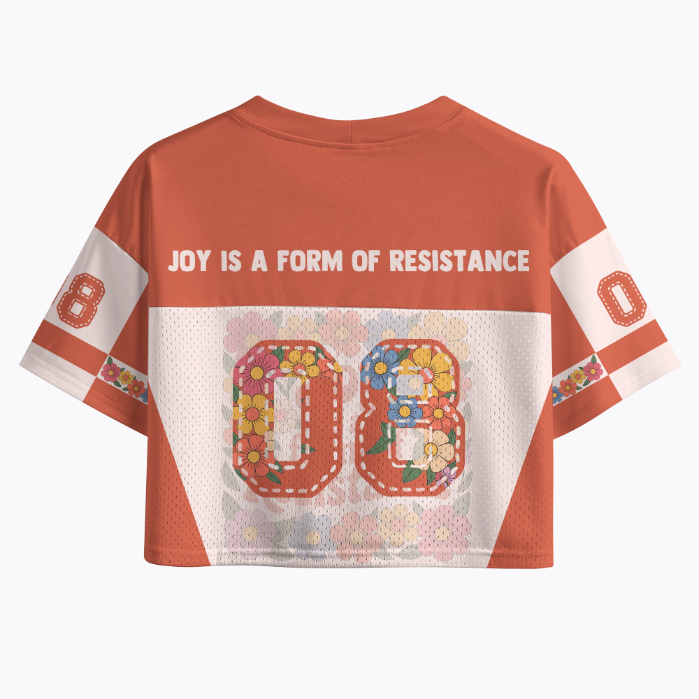 Joy Is a Form of Resistance Crop Sports Jersey