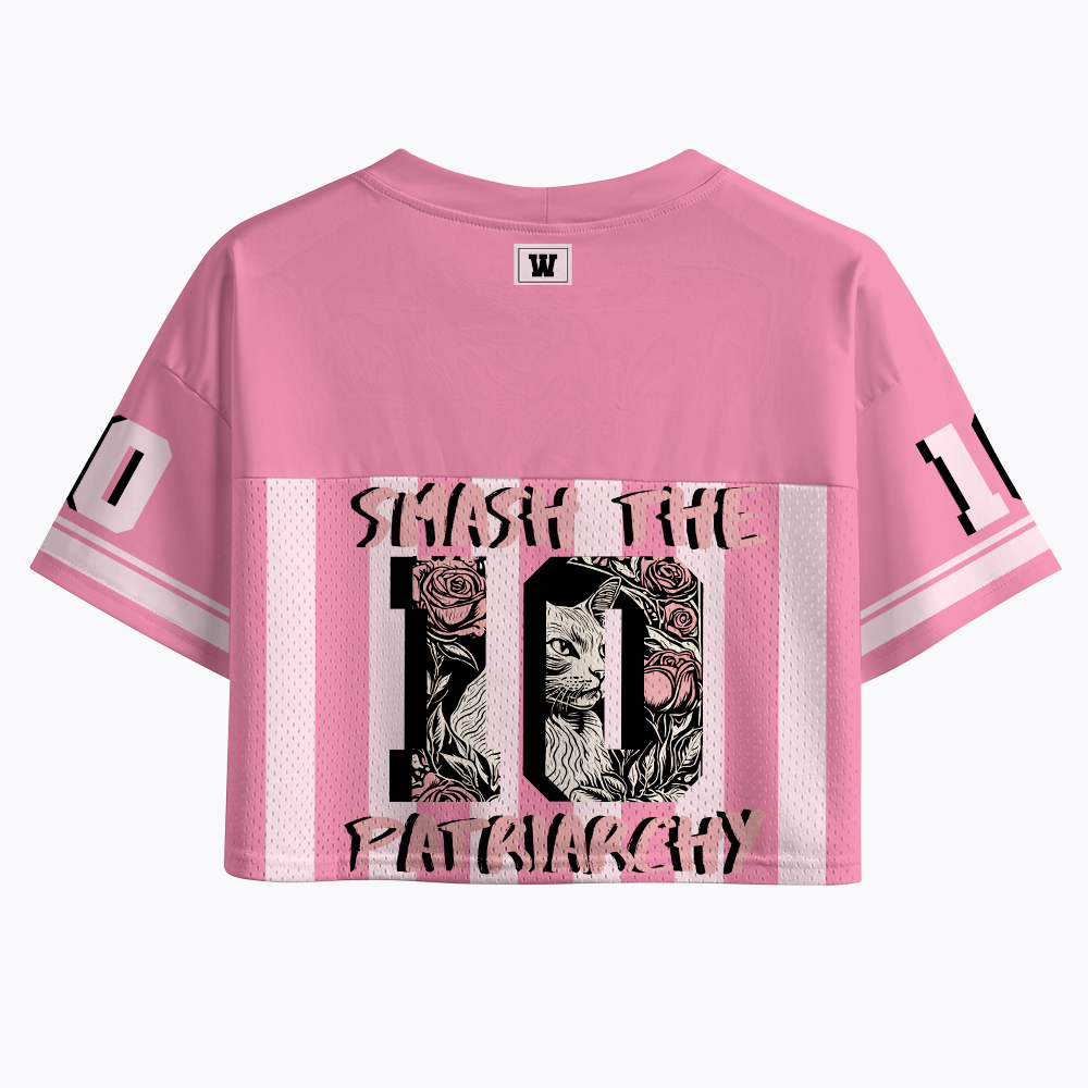 Smash the patriarchy Crop Sports Jersey