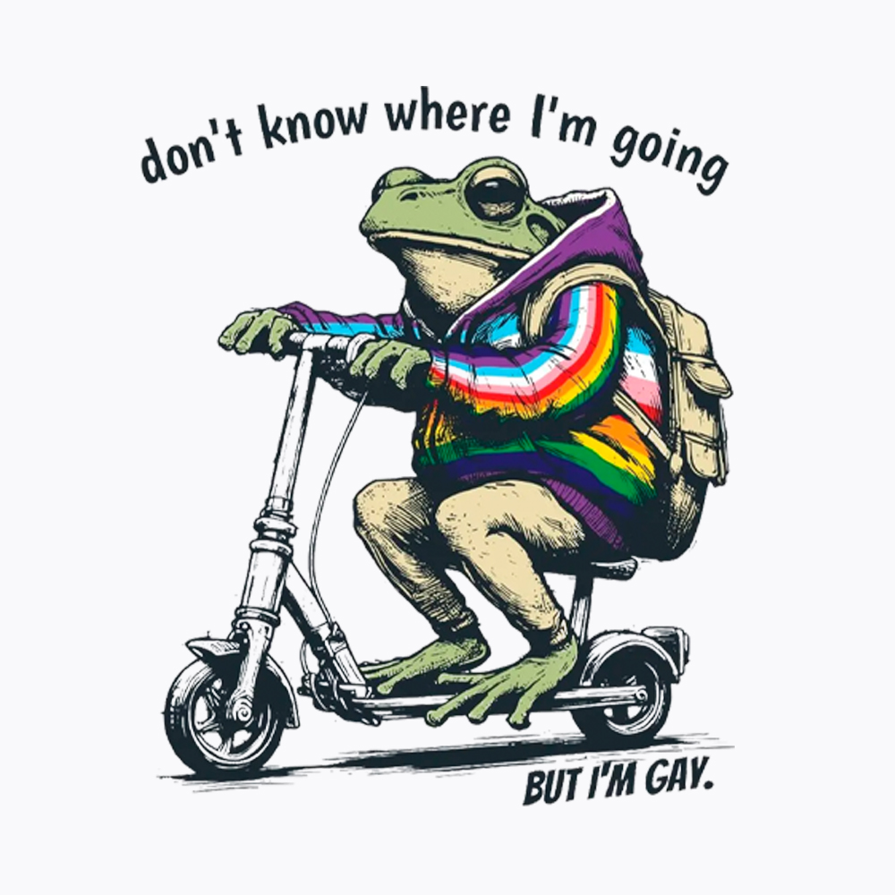 Don't Know Where I'm Going But I'm Gay Washed T-Shirt