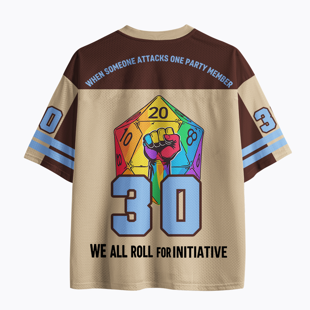 We All Roll for Initiative Mesh Jersey
